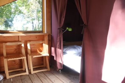 Baroudeur 7,5m² - 1 bedroom with a double bed - Terrace - no bathroom -
