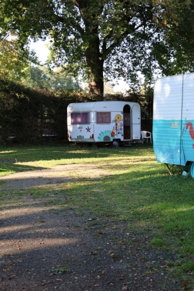 Vintage caravan 7,5m² - 1 bedroom - Terrace - no bathroom -