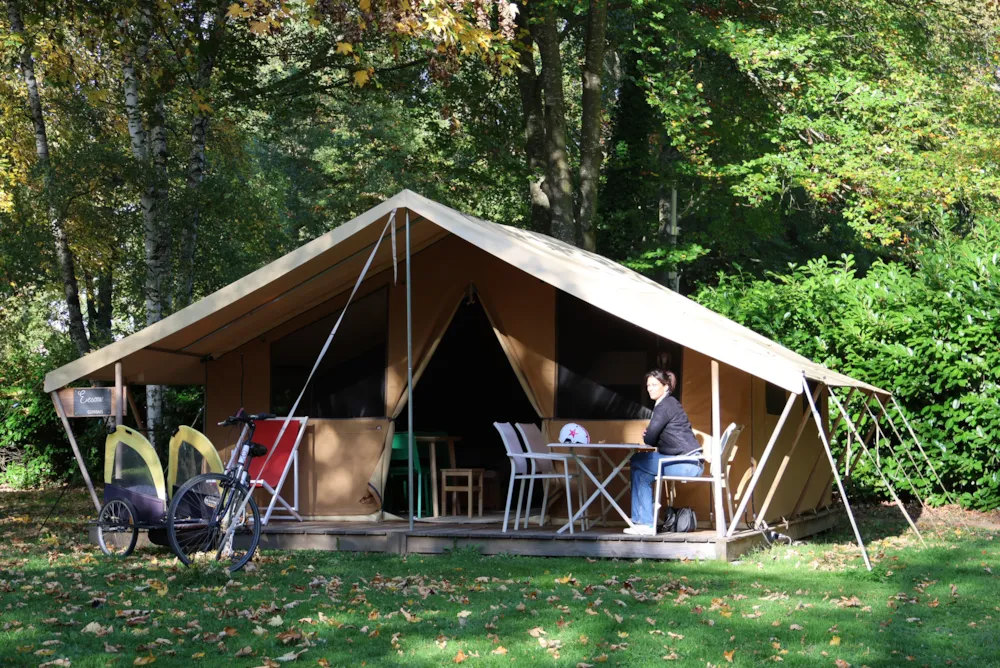 Location - Tente Lodge - - Camping de l'Eau Mère