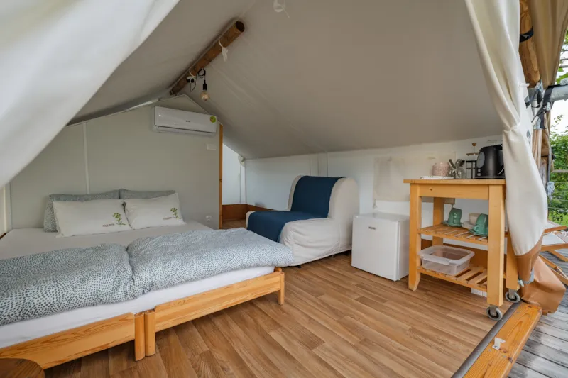 Tente Glamping, Toilettes Privées, Évier & Baignoire Extérieure 15M²