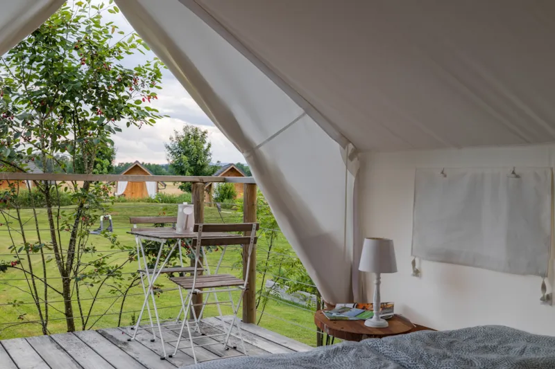 Tente Glamping, Toilettes Privées, Évier & Baignoire Extérieure 15M²