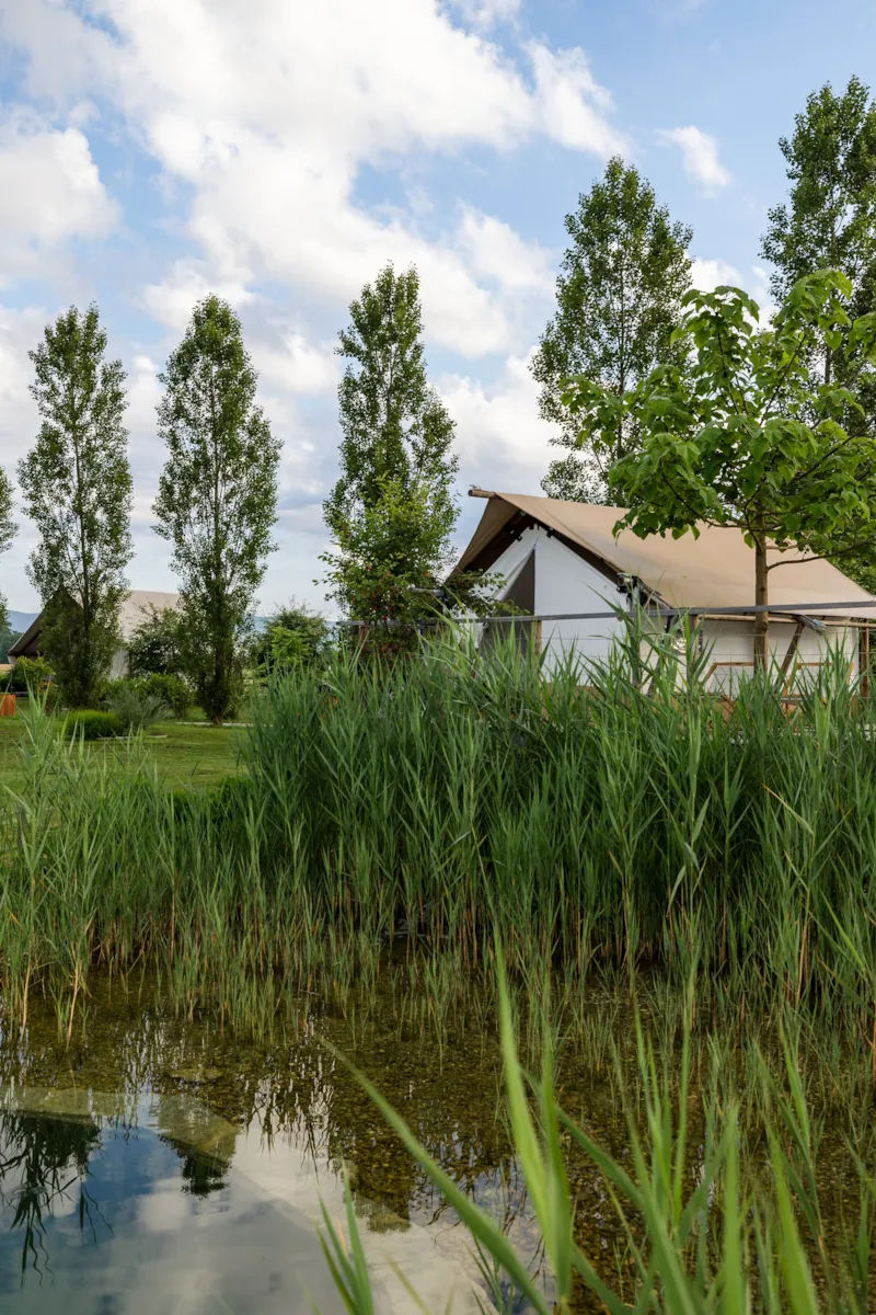 Tente Glamping, Toilettes Privées, Évier & Baignoire Extérieure 15M²