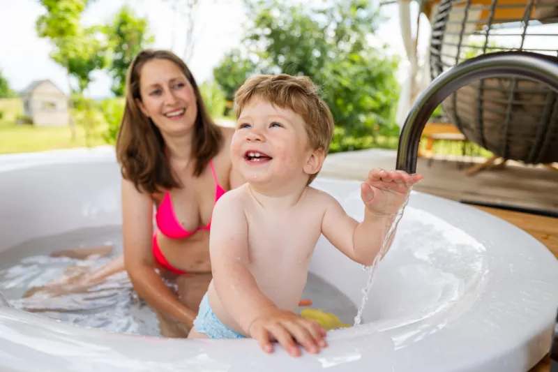 Tente Glamping Avec Salle De Bain Et Baignoire, 54M2