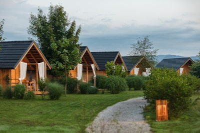 Wooden house HIS, 22m² - Private Toilet, Sink & Outdoor Tub