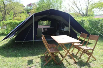 Location - Tente Tribu - 2 Chambres - Sans Sanitaire - Camping Vert Lavande