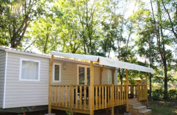 Location - Mobil-Home Confort - 26M² - 2 Chambres - Climatisé - Camping Vert Lavande