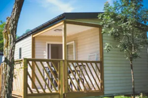 Locatif - Mobil Home Climatisé - 23m² - 2 chambres . - Camping de PEYROCHE