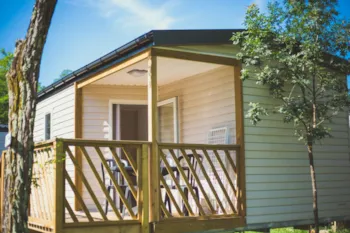 Mietunterkunft - Klimatisiertes Mobilheim- 23M² - 2 Zimmer - Camping de PEYROCHE