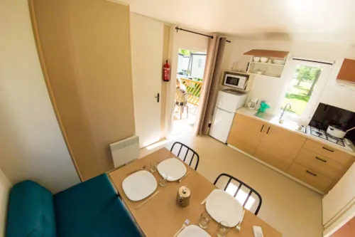 Location - Mobil Home Climatisé - 23M² - 2 Chambres . - image n°4 - Camping de PEYROCHE