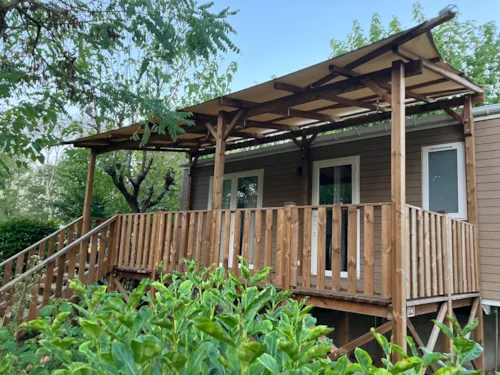 Mietunterkunft - Mobilheim Mit Klimaanlage – 28 M² – 2 Schlafzimmer - image n°1 - Camping de PEYROCHE