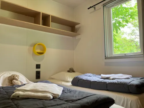 Mietunterkunft - Mobilheim Mit Klimaanlage – 28 M² – 2 Schlafzimmer - image n°6 - Camping de PEYROCHE