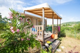 Huuraccommodatie(s) - Mobil-Home Grand Confort Violet ** 20M² 1Ch. 2Adultes + 1 Enfant De -10Ans - Camping Sandaya Les Jardins de Privas