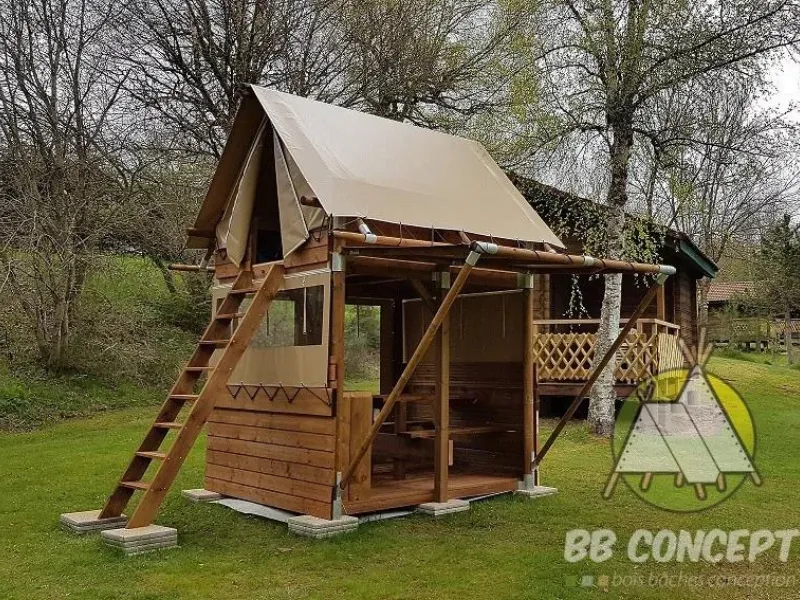 Location - Cyclo Cabane | Location Réservée Pour L'itinérance (Marcheur, Cycliste Ou Motard) - Camping Sandaya Les Jardins de Privas