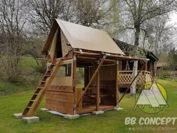 Mietunterkunft - Cyclo Cabane |  Accomodation Reserved For Itinerants (Walkers, Cyclists Or Bikers) - Camping Sandaya Les Jardins de Privas