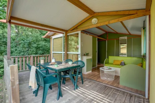 Location - Chalet Garance 2 Chambres  ** - image n°2 - Camping Sandaya Les Jardins de Privas