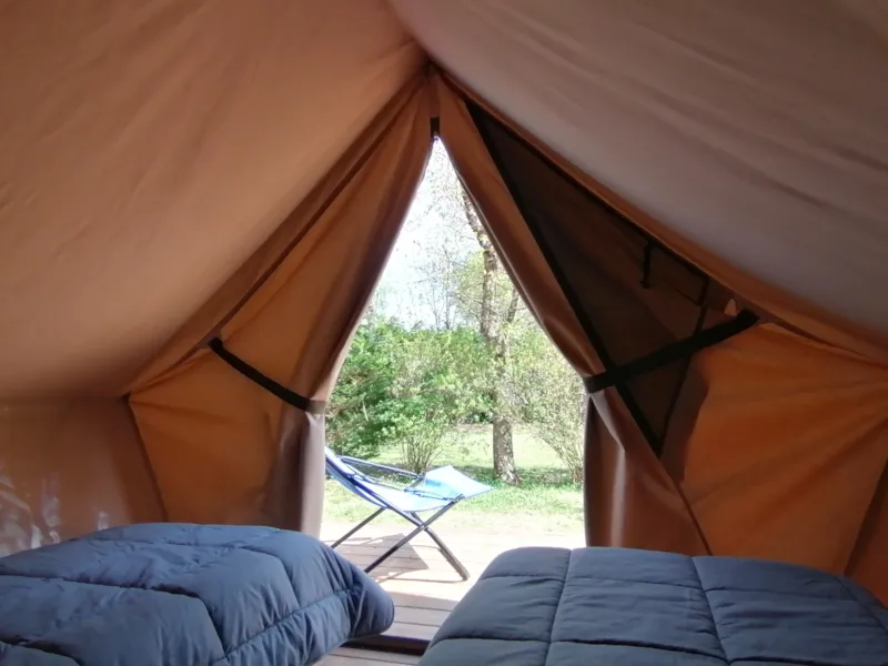 Tente Lodge 2 Personnes (Électricité Incluse)
