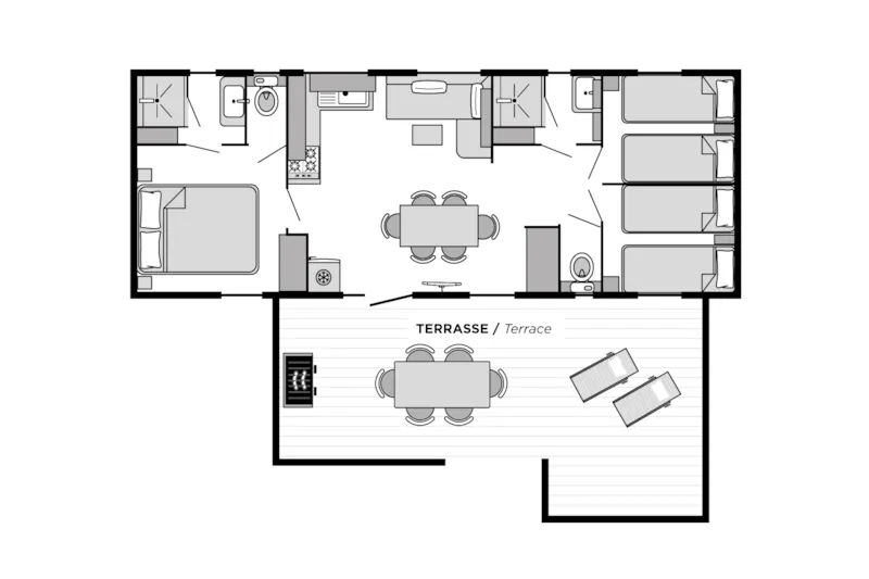 Cottage Santa Fé Premium - Quartier Piéton / D