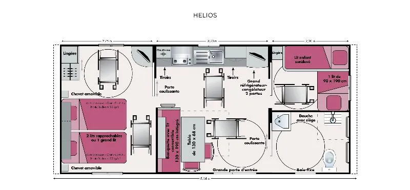 Mobil-Home Pmr (Adapté Et Réservé Pour Personne À Mobilité Réduite)