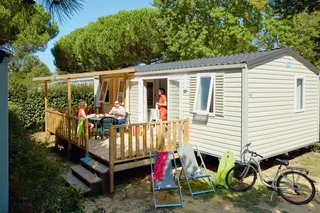 Huuraccommodatie(s) - Stacaravan Eco Family - 31M² - 3 Slaapkamers - Camping Les Peupliers****