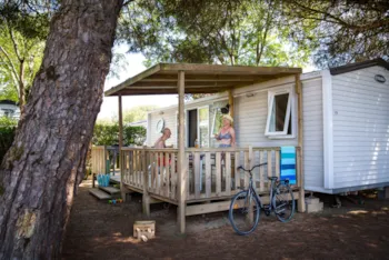 Mietunterkunft - Familien-Mobilheim Mit Energiesparender Klimaanlage – 33 M² – 3 Schlafzimmer - Camping Les Peupliers****