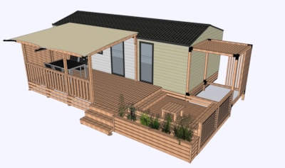 Air-conditioned mobile home Suite Duo - 34m² - 2 bedrooms — 5
