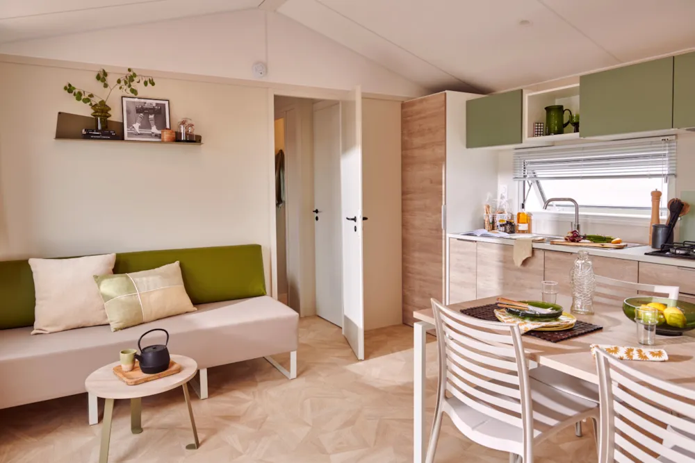 Location - Mobil-Home Clim Suite Duo - 34M² - 2 Chambres - Camping Les Peupliers****