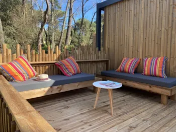 Mietunterkunft - Sunêlia Luxe Cocon  40M² - 2 Schlafzimmer  - 2 Badezimmer - Camping Sandaya Interlude