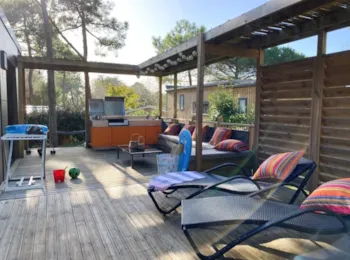 Mietunterkunft - Sunêlia Luxe Suite 60M² - 3 Schlafzimmer  - 3 Badezimmer - Camping Sandaya Interlude