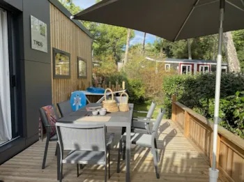 Mietunterkunft - Sunêlia Luxe Tribu 38M² - 3 Schlafzimmer  - 2 Badezimmer - Camping Sandaya Interlude