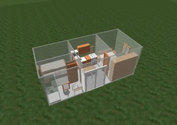 Mietunterkunft - Tipo D: Bungalow Standard - Camping Rosa