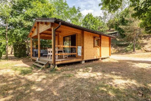 Mietunterkunft - Chalet Privilege Green Cottage - 2 Schlafzimmer - Tv - 25M² - Überdachte Terrasse 15M² - image n°1 - Ushuaïa Villages - Camping l'Oasis *****