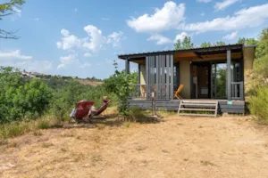 Locatif - Chalet Privilege Grand Panoramic - 3 bedrooms - TV - 33m², covered terrace of 14m² - Ushuaïa Villages - Camping l'Oasis *****