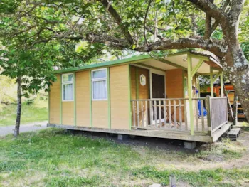 Mietunterkunft - Chalet Confort Acacia 2 Schlafzimmer In Der Nähe Des Pools - 25M² + 10 M² Überdachte Terrasse - Ushuaïa Villages - Camping l'Oasis *****