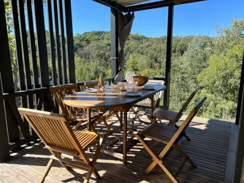 Accommodation - Chalet Privilege Grand Panoramic - 3 Bedrooms - Tv - 33M², Covered Terrace Of 14M² - image n°4 - Ushuaïa Villages - Camping l'Oasis *****