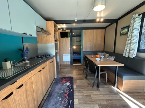 Accommodation - Chalet Privilege Grand Panoramic - 3 Bedrooms - Tv - 33M², Covered Terrace Of 14M² - image n°5 - Ushuaïa Villages - Camping l'Oasis *****