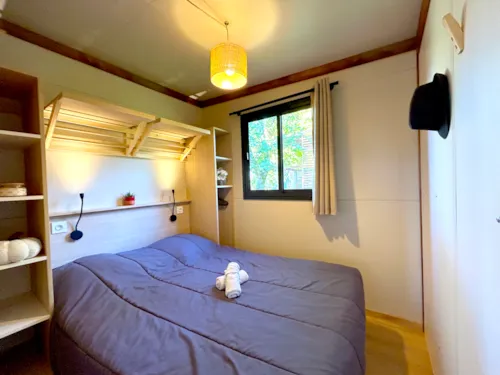 Mietunterkunft - Chalet Privilège Panoramic 2 Schlafzimmer - Tv - 25 M², Überdachte Terrasse Van 18M² - image n°6 - Ushuaïa Villages - Camping l'Oasis *****