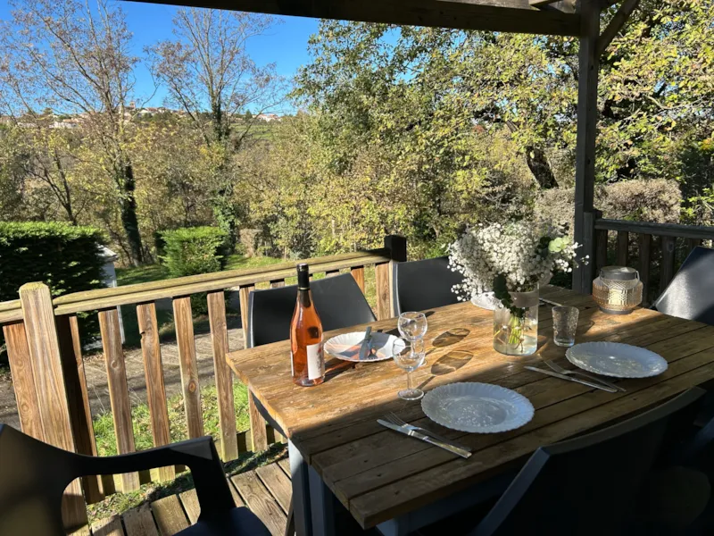 Mobile-Home Confort Titania - 2 Ch, 25 M² + 10M² Terrasse Couverte