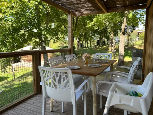 Accommodation - Chalet Privilege Marsanne - 3 Bedrooms - Tv - 35M², Covered Terrace Of 17M² - image n°2 - Ushuaïa Villages - Camping l'Oasis *****