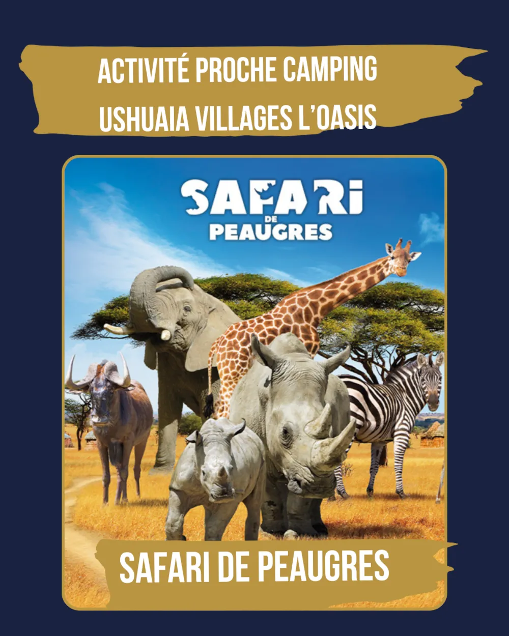 Übernachtungspaket + Safari Peaugres