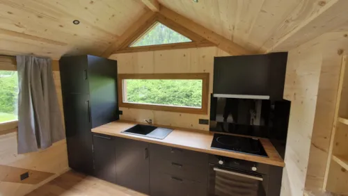 Location - Chalet "Le Bouquetin" / 35M² - image n°3 - Camping - Caravaneige L'Oustalet