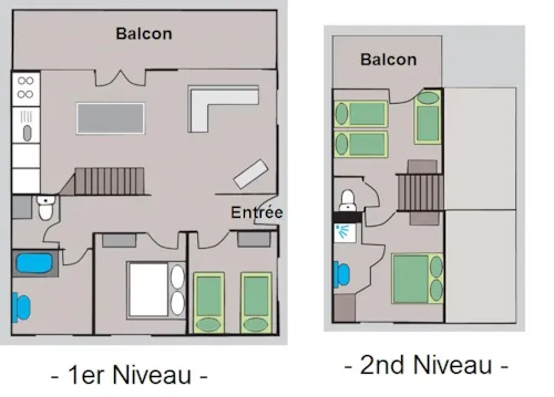 Location - Appartement "L'oustalet" / 105M² - 4 Chambres - image n°8 - Camping - Caravaneige L'Oustalet