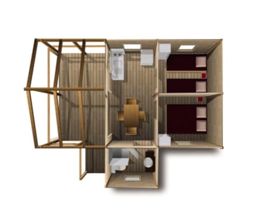 Cabane Pilotis 22m²