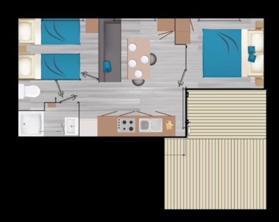 Déclik 28m² - air-conditioning