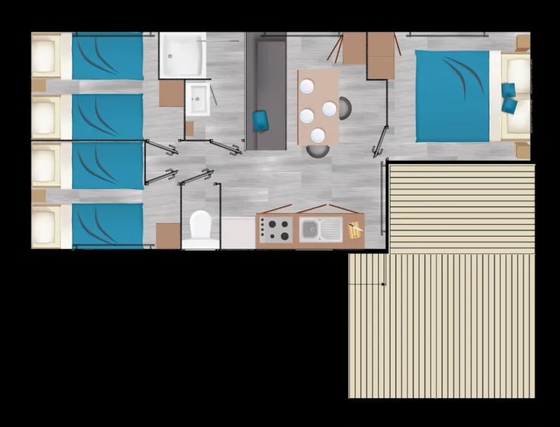 Family Déclik 30M² - Climatisé