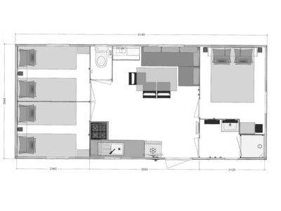 Family Bermude - 31m² - air-conditioning