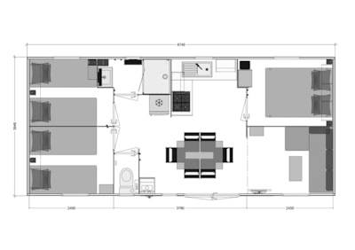 Family Plus 32 m² - air-conditioning