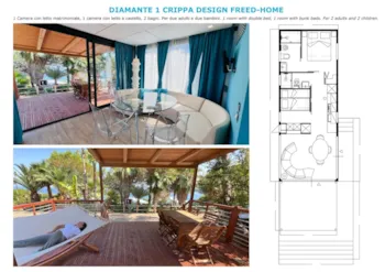 Mietunterkunft - Diamante - Camping Sunêlia Villaggio dei Fiori