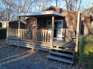 Locatif - Hütte Standard 40m² - 2 Schlafzimmer + TV + überdachte Terrasse - Flower Camping Les Iles 