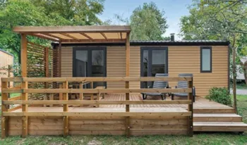 Mietunterkunft - Mobilheim Ultimate - 32 M² - Klimaanlage + Tv - 2 Schlafzimmer - Erhöhte Terrasse - Camping Marvilla Parks - Le Castellas
