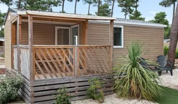 Mietunterkunft - Mobilheim Comfort - 24 M² - Klimaanlage + Tv - 2 Schlafzimmer - Einfache Terrasse - Camping Marvilla Parks - Le Castellas